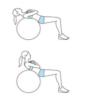 Stability ball crunch 15 minute workout for your abs