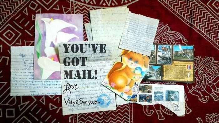 Handwritten letters are such a treasure. Snailmail rocks! Vidya Sury