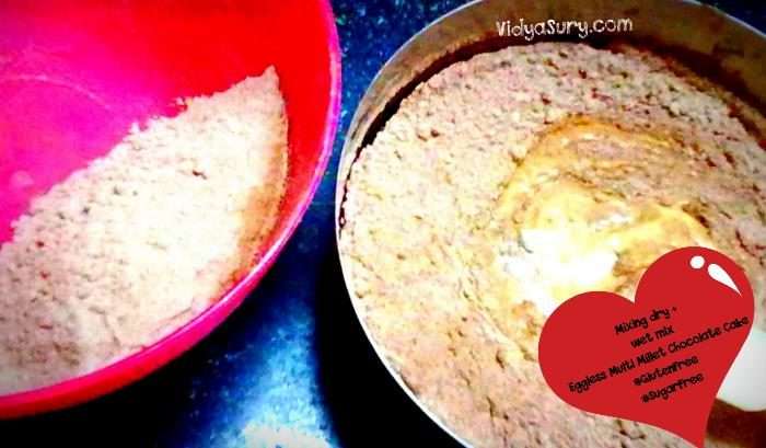 Eggless Multimillet Chocolate Cake Vidya Sury