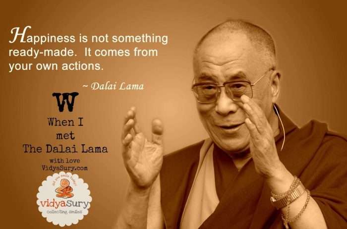 When I met The Dalai Lama Vidya Sury