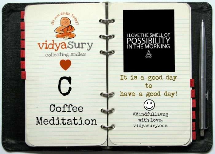 vidya sury coffee meditation