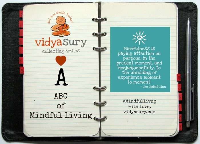 ABCs of Mindfulness Vidya Sury