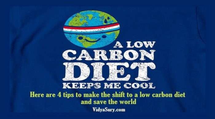 How to make the shift to a low carbon diet and save the world Vidya Sury