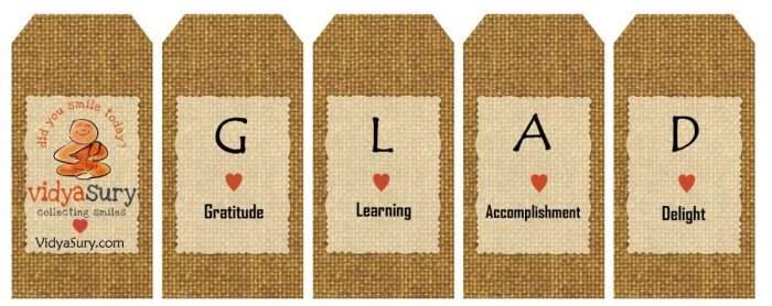 Lets practice the GLAD technique. Vidya Sury