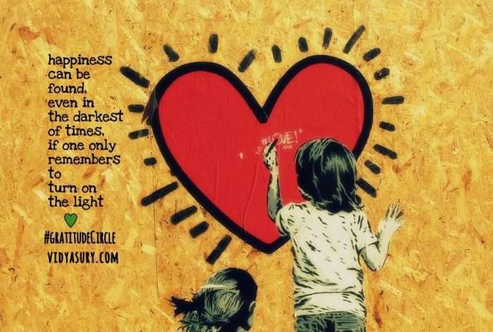 Good Vibes Only Vidya Sury Gratitude Circle