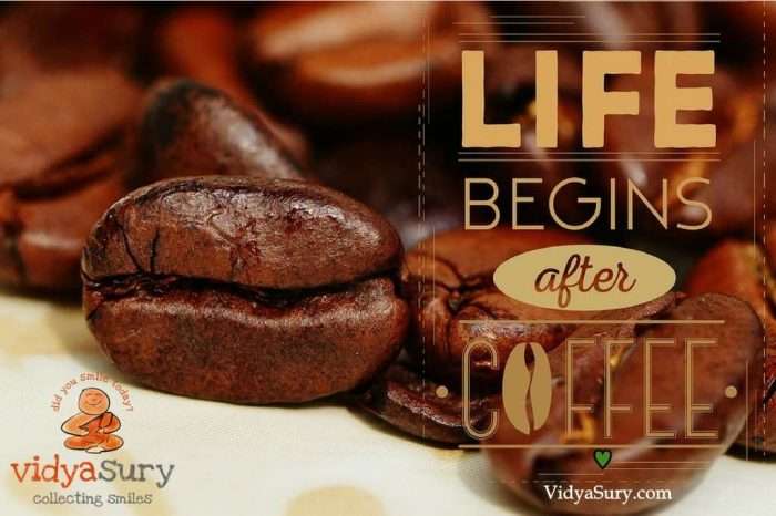 Coffee beans and Cappuccino makers Vidya Sury