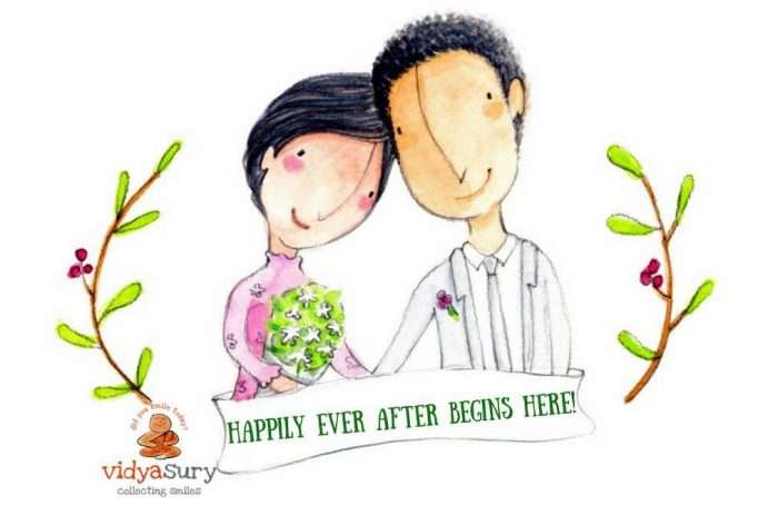 Happily Ever After Begins Here! OneWeddingWish Vidya Sury.png