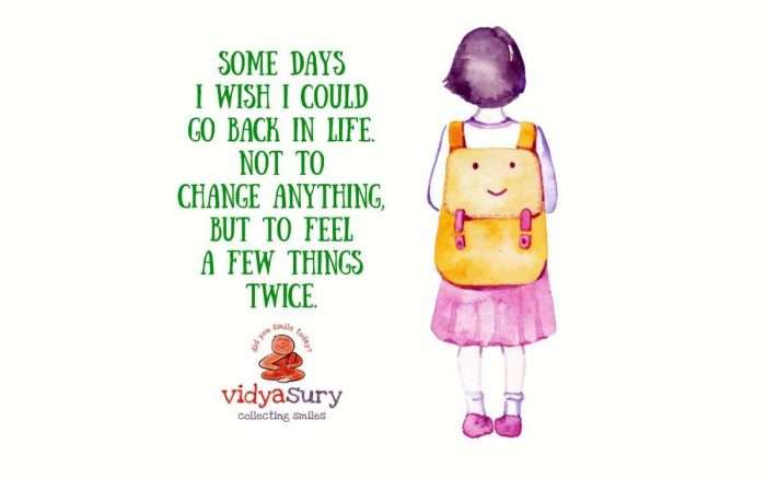 That first day of school Vidya Sury