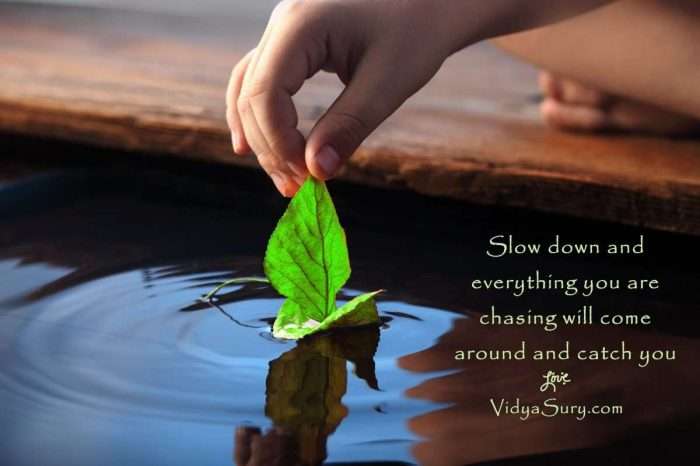 Slow down and everything you are chasing will come around and catch you #mindfulness #wednesdaywisdom