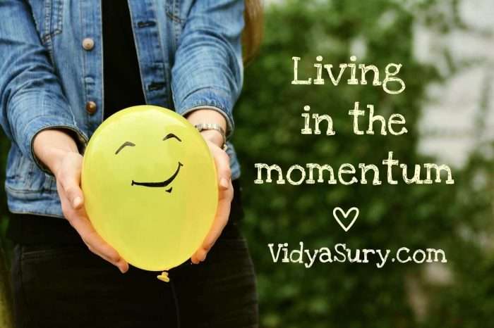Living in the Momentum #gratitudecircle #mindfulness