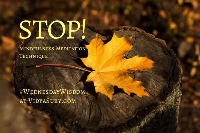 STOP mindfulness meditation technique #WednesdayWisdom #Mindfulness