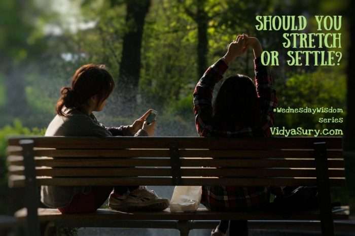 Should you stretch or settle #WednesdayWisdom #mindfulness #selfhelp