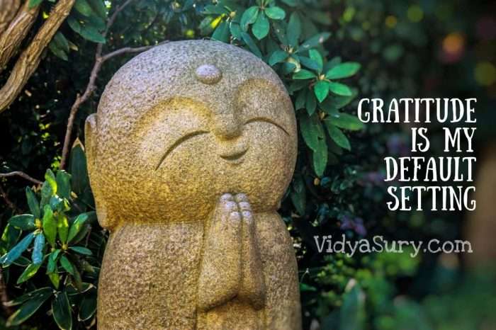 Gratitude is my default setting #GratitudeCircle