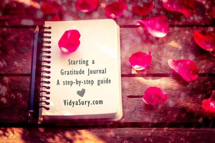 Starting a Gratitude Journal A step by step guide