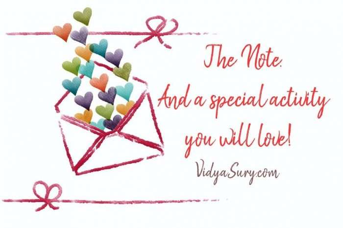 The Note and a special activity you will love Wednesday Wisdom