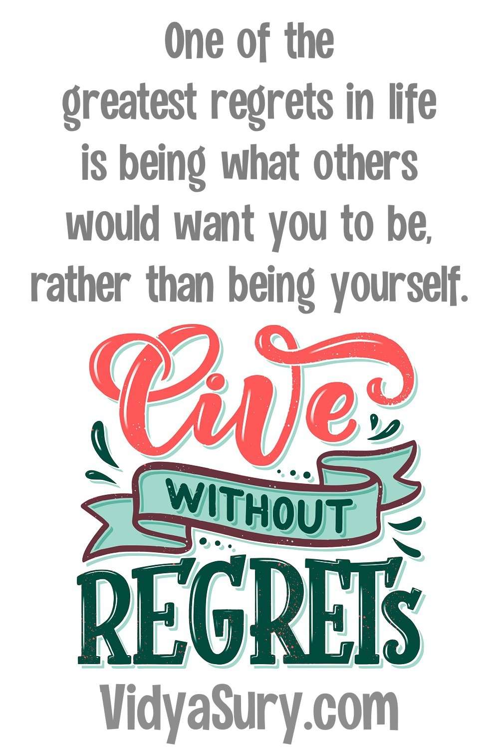 How to deal with regret (15 simple tips) | Vidya Sury, Collecting Smiles