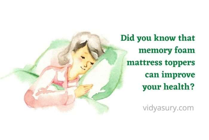 Did you know that memory foam mattress toppers can improve your health