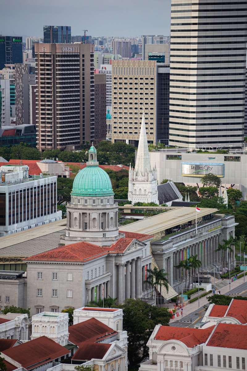 National Gallery Singapore a city with many buildings