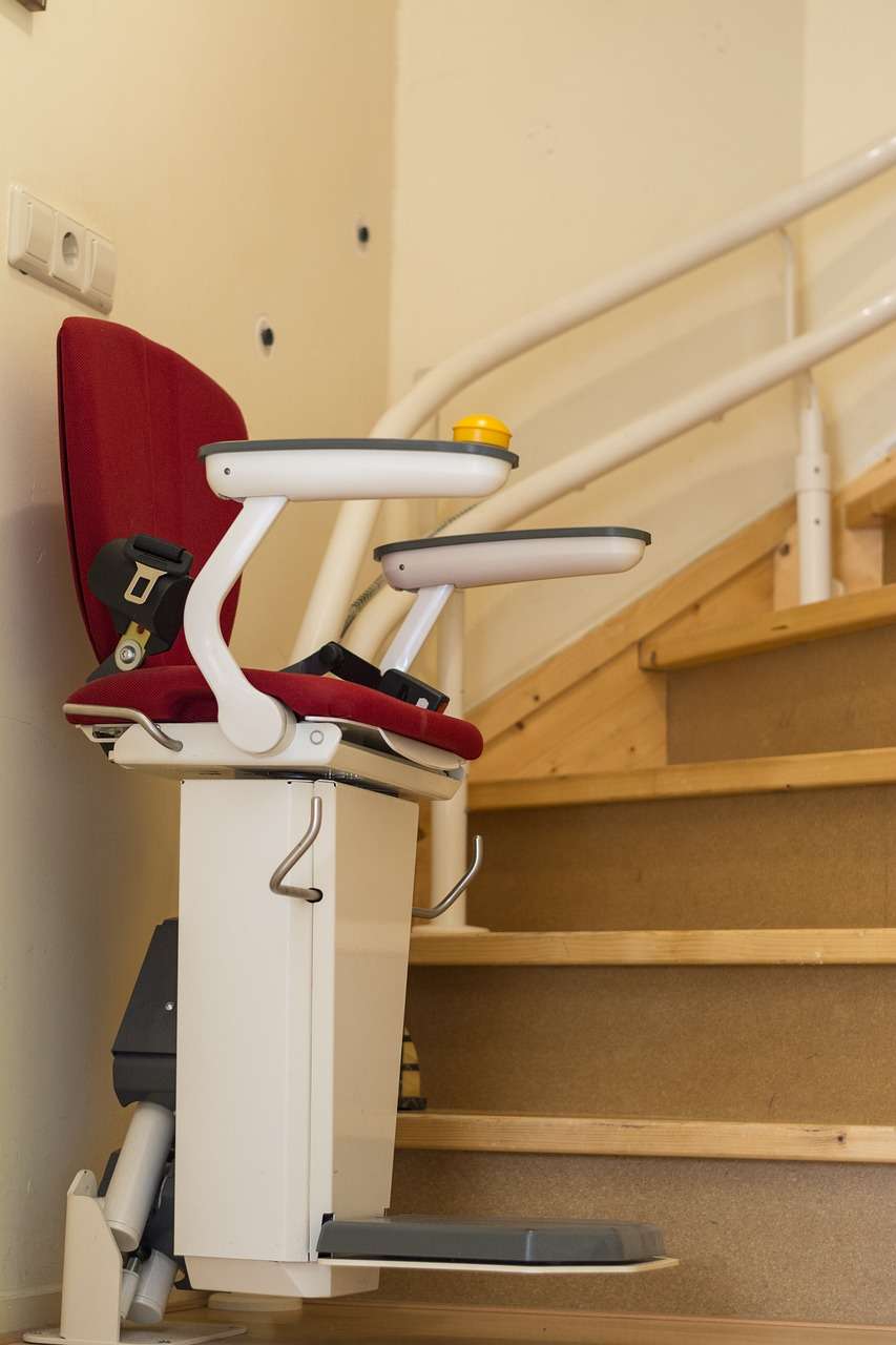 Stannah stairlift, elevator, stairs