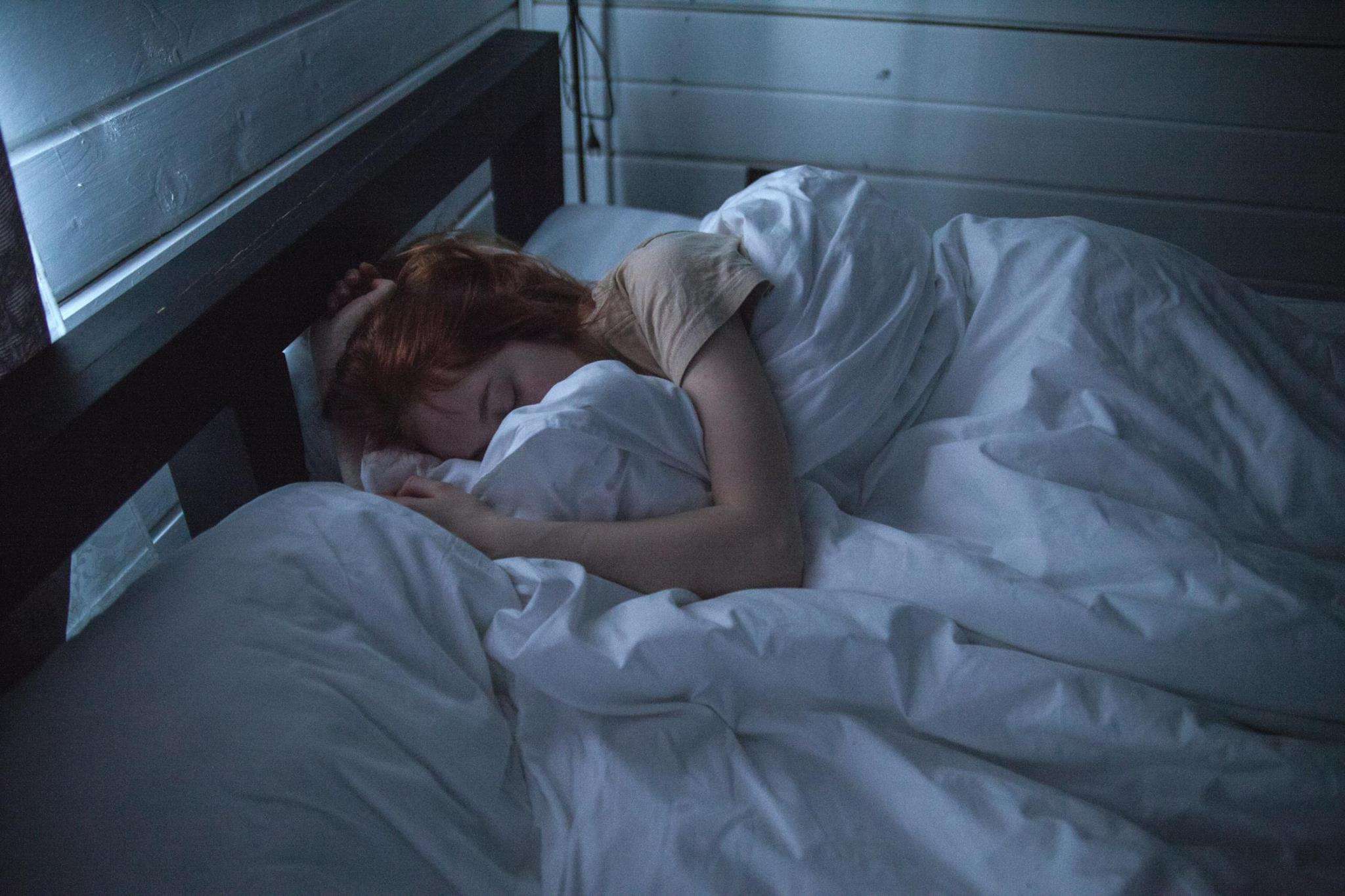 Woman sleeping. Boost your mind and body