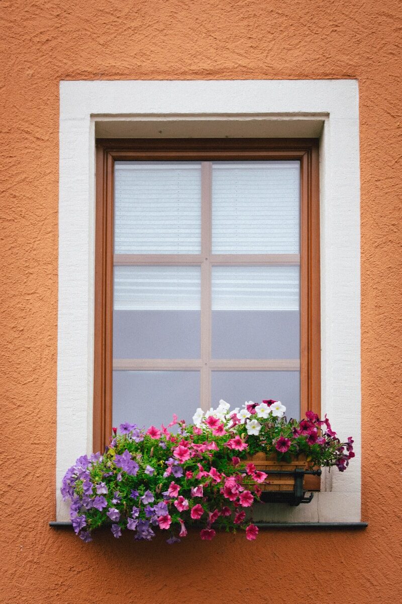 The Importance of Timely Window Repairs for Your Home Window with colorful flowers in a planter