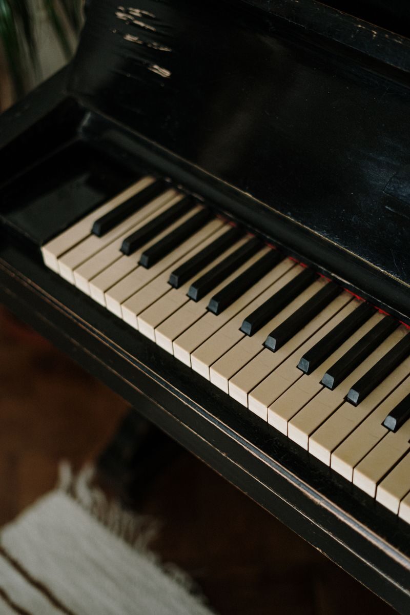 The Premier Choice for Piano Stores in Utah: Steinway Piano Gallery Utah Detailed shot of vintage piano keys highlighting their classic elegance and timeless appeal.