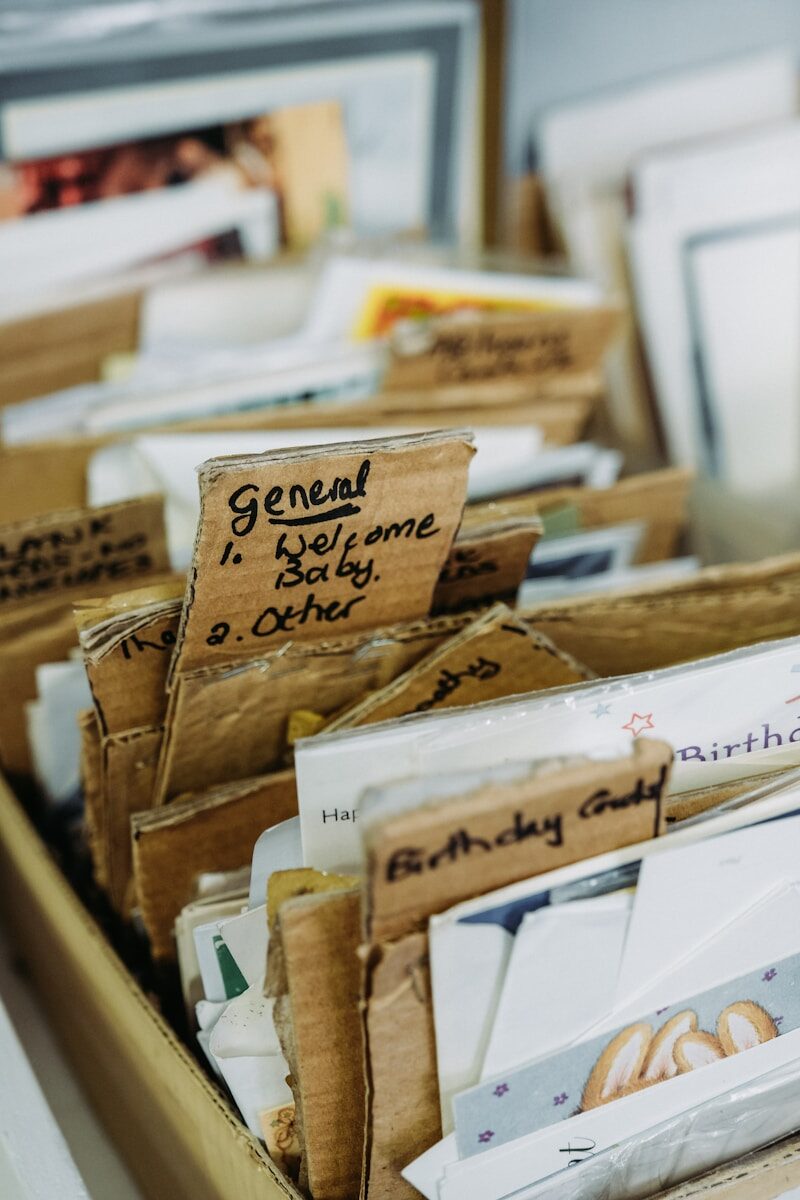 Death Cleaning Declutter folder lot
